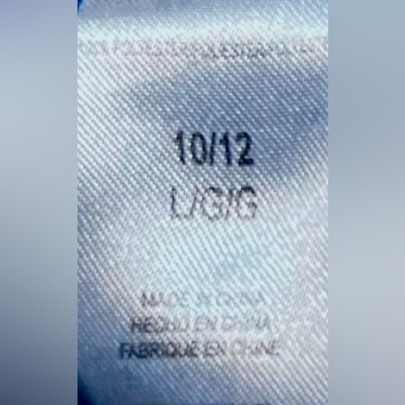 NWOT Reebok Blue Spell Out Logo AOP Hoodie Sweatshirt Youth Boy's Size 10/12 - Picture 5 of 6